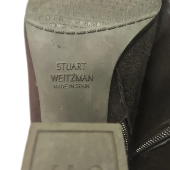 STUART WEITZMAN | Black Suede Ankle Boots / Booties in Size US 7 - Picture 7 of 8